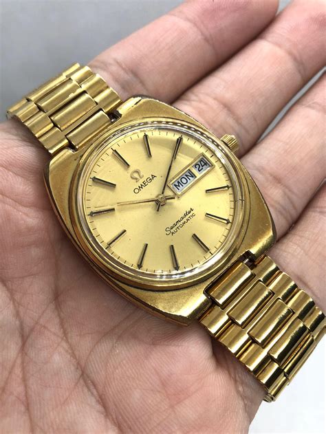 omega gold watch 1980's|vintage omega watches price list.